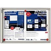 FRANKEN Schaukasten X-tra!Line  silber 2x DIN A4 von FRANKEN