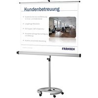 FRANKEN Stativleinwand MOBIL 1:1, 150 x 150 cm Projektionsfläche von FRANKEN