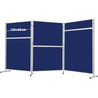 FRANKEN Trennwand ECO, doppelseitig, blau 120,0 x 60,0 cm von FRANKEN