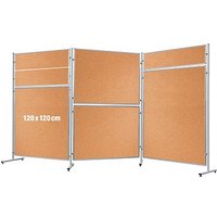 FRANKEN Trennwand ECO, doppelseitig, braun 120,0 x 120,0 cm von FRANKEN