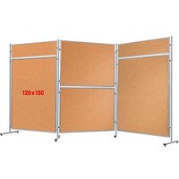 FRANKEN Trennwand ECO, doppelseitig, braun 120,0 x 150,0 cm von FRANKEN