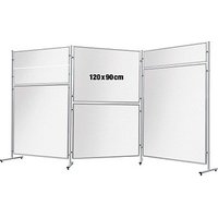 FRANKEN Trennwand ECO, doppelseitig EL-UTS90, weiß 120,0 x 90,0 cm von FRANKEN