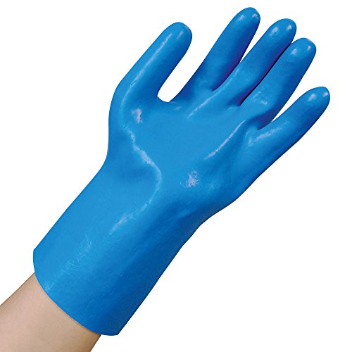 FRANZ MENSCH 1 Stück Hygostar Chemikalienschutzhandschuhe Professional | Latex, Packung, blau, 10/XL, L: 30cm von FRANZ MENSCH