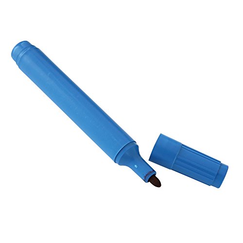 FRANZ MENSCH 10 Stück Hygostar Abwaschbarer Marker | detektierbar, blau, Schriftfarbe: schwarz, Abwaschbarer Marker, Whiteboard Stifte, von FRANZ MENSCH