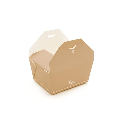 FRANZ MENSCH 450 Stück NATUREStar Bio Foodboxen Carta | Pappe/PE, V: 650ml, braun, L: 13cm, B: 10,5cm, H: 6,5cm, Karton, Foodboxen aus Kraftpapier, Fingerfood, Pappboxen FRANZ MENSCH 450 Stück NATUREStar Bio Foodboxen Carta | Pappe/PE, V: 650ml, braun, L: 13cm, B: 10,5cm, H: 6,5cm, Karton, Foodboxen aus Kraftpapier, Fingerfood, Pappboxen von FRANZ MENSCH