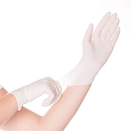 FRANZ MENSCH Hygonorm Latexhandschuhe Skin Light | gepudert, Packung, weiß, 10/XL, L: 24cm von FRANZ MENSCH