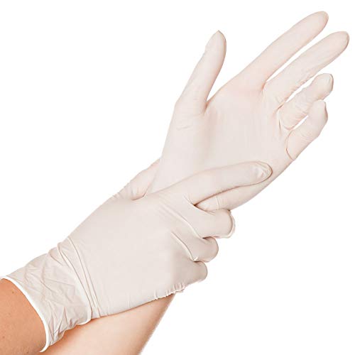 FRANZ MENSCH Hygonorm Latexhandschuh Skin Light weiß S gepudert von FRANZ MENSCH