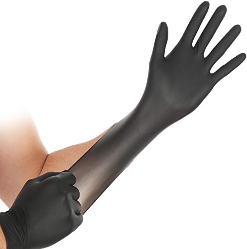 Franz Mensch Hygostar Nitrilhandschuhe Safe Super Stretch, schwarz, Gr. 10/XL | puderfrei, 100 Stück, extrem dehnbar, Einweghandschuh, Einmalhandschuh super elastisch Franz Mensch Hygostar Nitrilhandschuhe Safe Super Stretch, schwarz, Gr. 10/XL | puderfrei, 100 Stück, extrem dehnbar, Einweghandschuh, Einmalhandschuh super elastisch von FRANZ MENSCH