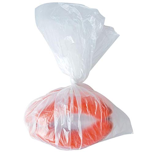 Plastikbeutel, Fleisch-Tüte, Flachbeutel, Metzgersack, Fleischsack HDPE, 80 x 50 cm, 60x 40cm, transparent, Größe:21 my von FRANZ MENSCH