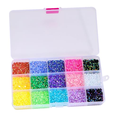 FRCOLOR 1 Box Mit Flachen Nagel Strasssteinen Zubehör Strass Make Up Nagel Edelsteine Nagel Edelsteine ​​Zum Basteln Make Up Strasssteine Strasssteine ​​Für Make Up von FRCOLOR