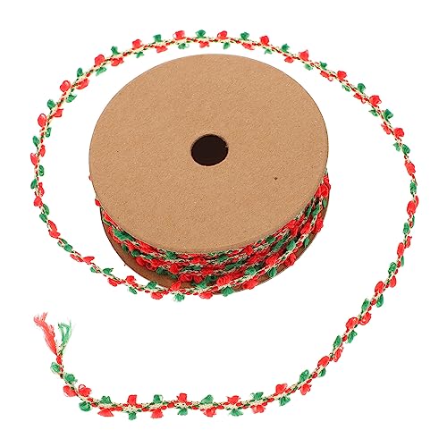 FRCOLOR 1 Rolle Bommelband Weihnachtsbaumschleifen Glitzer-lametta-band Geschenkband Selber Machen Bastelband Machen Weihnachtsdekoration Geschenkverpackung Grosgrain Zierband Polyester von FRCOLOR