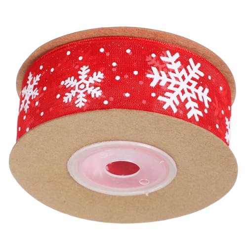 FRCOLOR 1 Rolle Geschenkverpackung aus Chiffon geschenkband weihnachtsdeko winterreifen weihnachtsband geschenkschleife Verpackungsband Band zum Verpacken von Blumensträußen Polyester rot von FRCOLOR