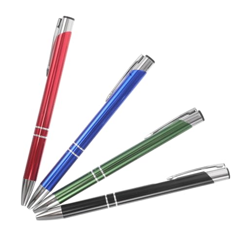 FRCOLOR 1 Satz 1 Set Metall Kugelschreiber Kugelschreiber Tintenstift Metallstift Für Studenten Hochzeit Gästebuch Kugelschreiber Einziehbarer Stift Mit Feiner Spitze 4 Stück von FRCOLOR