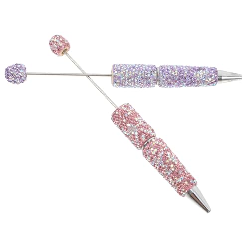 FRCOLOR 1 Satz Diamant-kugelschreiber Stift Mit Glänzendem Design Modischer Kugelschreiber Kreativer Geschenkstift Schöne Kugelschreiber Plüschperlenstift Perlenstift-set Strasssteine 2st von FRCOLOR