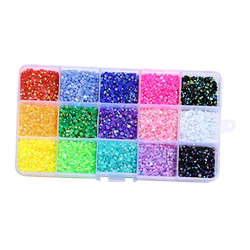 FRCOLOR 1 Schachtel Nagel Diamanten nagel edelsteine ​​ - Bausatz strasssteine für nägel nail decoration aufkleber Nail-Art-Handwerk Harz Nageldekor Harzbohrer von FRCOLOR