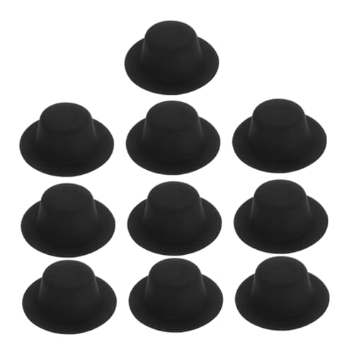 FRCOLOR 10 Stück Teiliges Mini Top Hats Schwarz Leichtes Material DIY Bastelprojekt Haustier Puppenhut Festliche Partydekoration FRCOLOR 10 Stück Teiliges Mini Top Hats Schwarz Leichtes Material DIY Bastelprojekt Haustier Puppenhut Festliche Partydekoration von FRCOLOR