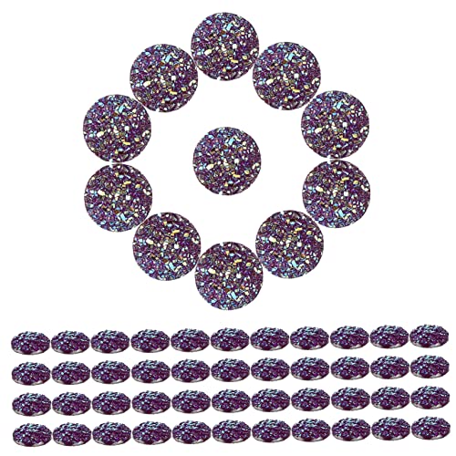 FRCOLOR 100St Schmuckzubehör Strassperlen silberne Strasssteine ab Strass klarer Strass diepurpurnen Albumdekoration Multifunktions-Strass Harz-Strasssteine ​​mit flacher Rückseite Violett von FRCOLOR