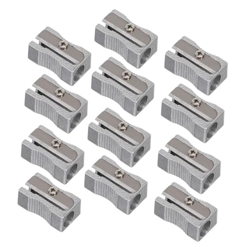 FRCOLOR 12 Stück Metall Bleistiftanspitzer Handbetriebene Anspitzer für Präzises Schärfen von Bleistiften für Schule und Büro Langlebig und aus FRCOLOR 12 Stück Metall Bleistiftanspitzer Handbetriebene Anspitzer für Präzises Schärfen von Bleistiften für Schule und Büro Langlebig und aus von FRCOLOR