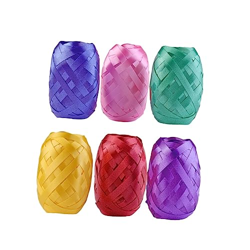 FRCOLOR 12St Ballonverschluss lichtband christmas ribbon hochzeitsringe maskierband geschenksband Hochzeitsband Luftballons Paketband Geschenkbänder für Schleife Band zum Basteln von FRCOLOR