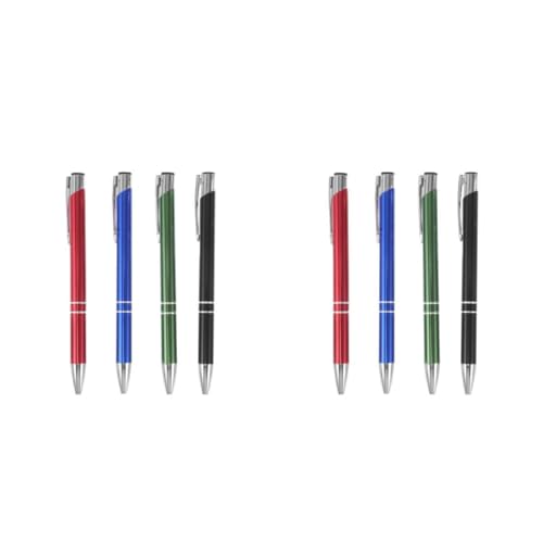 FRCOLOR 2 Sätze Kugelschreiber Aus Metall Hochwertige Kugelschreiber Schreibutensilien Retractable Kugelschreiber Hochzeitsgästebuchstift Einziehbarer Unterschriftenstift 4 Stück * 2 von FRCOLOR