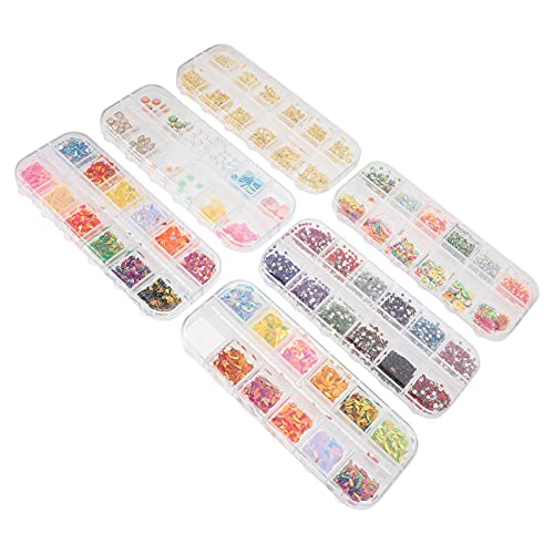 FRCOLOR 2 Sätze Nagelzubehör-set Nagelaufbau-gel Glitzer Für Nägel Aufkleber Nägel Nagelaufkleber Gel-nagel-kit Nagellack Nageldesign Builder-gel Nagelsticker Nähen Abs 6 Boxen * 2 von FRCOLOR