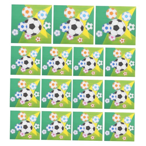 FRCOLOR 20 Stück Sportzubehör Geburtstag fußball fußball servietten tischdeko fußball Fußballservietten für Party Fußball-Geschenkpapier Weihnachtsservietten Fußballzubehör von FRCOLOR