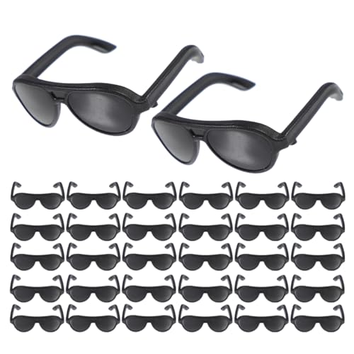 FRCOLOR 200 Stück Miniatur Sonnenbrillen Schwarz für Puppen Kleine Leichte Dollhouse Accessoires zum Basteln DIY Eyewear für Mini Brillen für Puppenkostüme FRCOLOR 200 Stück Miniatur Sonnenbrillen Schwarz für Puppen Kleine Leichte Dollhouse Accessoires zum Basteln DIY Eyewear für Mini Brillen für Puppenkostüme von FRCOLOR
