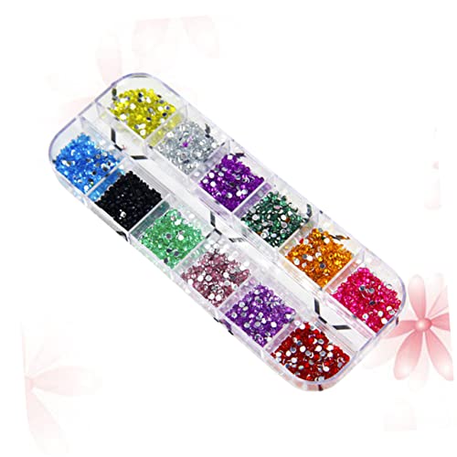 FRCOLOR 2000 Stück 12 Nagelkunst selber machen strasssteine für nägel nagelsteine gelnägel nailtips nagelzubehör Nail-Art-Zubehör nagelkorrekturpflaster aufkleber strass selber machen von FRCOLOR