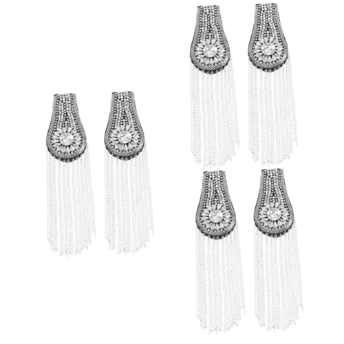 FRCOLOR 3 Sätze 3Er Set Quasten Epauletten Strass Epauletten Applikation Für Hochzeitskleid Picker Vintage Quasten Epauletten Punk Blazer Epauletten Fransenketten 2 Stücke * 3 FRCOLOR 3 Sätze 3Er Set Quasten Epauletten Strass Epauletten Applikation Für Hochzeitskleid Picker Vintage Quasten Epauletten Punk Blazer Epauletten Fransenketten 2 Stücke * 3 von FRCOLOR