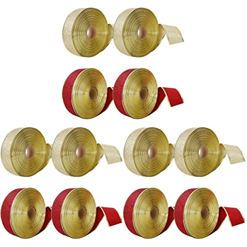 FRCOLOR 3 Sätze Geschenkbänder Ein Verpackungsband Christmas Tree Ornaments Wrihnachtsbaumschmuck Weihnachtsbögen Dekoration Dekorationen Bastelband Machen Band Für Bogenbau 4 Rollen * 3 von FRCOLOR