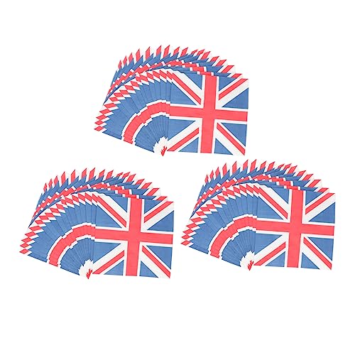 FRCOLOR 3 Union Jack-Gewebe Partyserviette Partei dekorative Serviette Ammer geschmeidige Serviette England-Flagge-Serviette Union Jack-Seidenpapier Partyzubehör dekoratives Seidenpapier von FRCOLOR