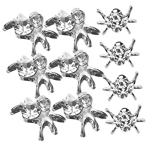 FRCOLOR 30St Nagelkunst-Anhänger Nageldekorationen für Nagelkunst 3D-Spinnennagelkunst Bling-Nagel-Charme catchring weihnachten party nail charms Nagelkunst-Dekor nagel DIY dekor von FRCOLOR