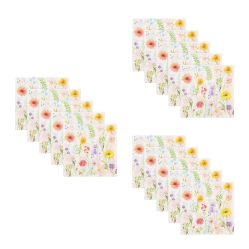 FRCOLOR 3st Papierserviette Handtücher Für Badezimmer Servietten Für Die Brautparty Seidenpapier Masse Alles Zum Geburtstag Servietten Blumenservietten Jungfräulicher Zellstoff von FRCOLOR