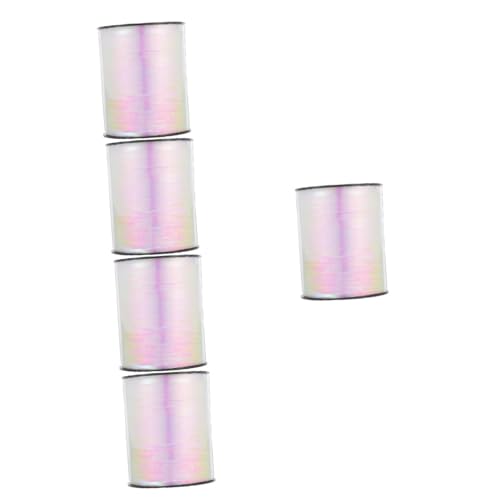 FRCOLOR 5 Rollen Regenbogenband schillerndes Geschenkpapier gekräuseltes Kräuselband Heliumballon Bastelverpackungsband ribbon bandfeile Geschenkverpackungsband Blumenverpackungsband pp von FRCOLOR