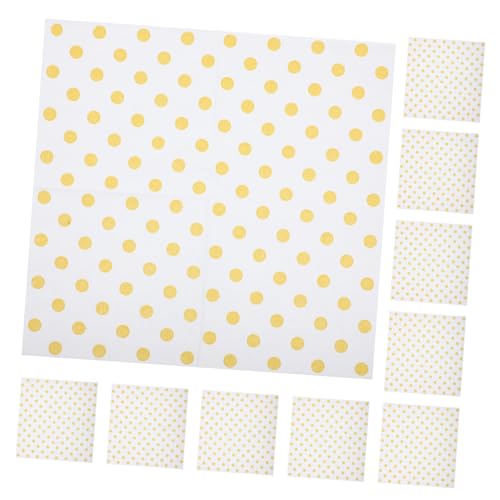 FRCOLOR 5 Sätze Papierserviette Servietten Servietten metallisches Seidenpapier Serviettenringe Dekorationen goldene servietten hochzeit servietten Abendessenservietten Urlaubsangebot von FRCOLOR