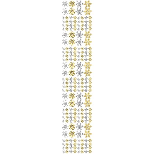 FRCOLOR 5 Sätze Schneeflocken-ornamente Nageln Schneemannperlen Winterdeko Kunstnägel Set Maniküre-sets Dekoratives Schneeflockendekor Verschleißfeste Nagelkunst Legierung 40 Stück * 5 von FRCOLOR