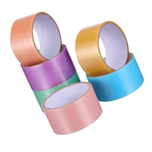 FRCOLOR 6 Rollen Ball Klebrig Diy Klebeband Klebebänder Für Bälle Helles Farbband Kugelband Selber Machen Dekorative Bänder Klebebälle, Bänder Farbig Farbiges Kugelband Plastik von FRCOLOR