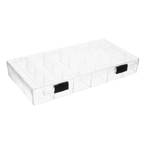 FRCOLOR Aufbewahrungsbox Kunststoff mit Fächern Transparente Sortierbox für Schmuck Perlen Kleinteile Praktische Organizer Box für Verschiedene Kleinteile Zubehör FRCOLOR Aufbewahrungsbox Kunststoff mit Fächern Transparente Sortierbox für Schmuck Perlen Kleinteile Praktische Organizer Box für Verschiedene Kleinteile Zubehör von FRCOLOR