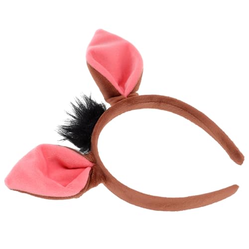 FRCOLOR Schweineohren-Stirnband Plüschtier-Stirnbänder Ohrhorn Haarreifen Für Kinder Und Erwachsene Halloween-Dekoration Geburtstags-Anziehparty-Zubehör von FRCOLOR