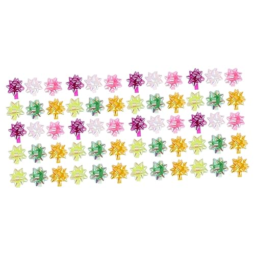 Karton Mit 200 Stück dekorative Zugblume metallische Schleifen für Korb Geschenkkorb Schleifen ribbon bandfeile geschenkkoffer dekor -Kasten-Ornament FRCOLOR von FRCOLOR