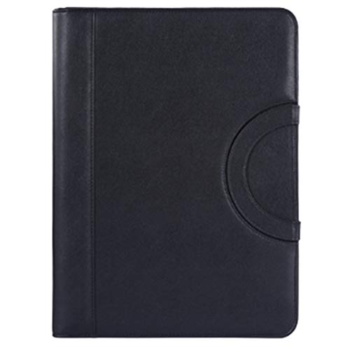 FREDY Tragbares Business-Padfolio-Etui mit , PU-Leder, Portfolio-Ordner für Schule, Büro, Konferenzen, Notizblock von FREDY