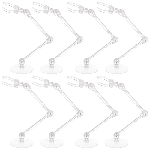 FREEBLOSS 10 STK Puppenständer Displayhalter Acryl Puppenständer Verstellbarer Puppenständer Puppenhalter Actionfigur Ständer Unterstützung 2.75*5.5 Zoll von FREEBLOSS