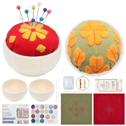 FREEBLOSS 2 Set Blumen Sashiko Nadelkissen Set DIY Sashiko Set Sashiko Nadelkissen Nähset Stick Nadelkissen Mit Näh Und Bastelstoff Winterblumen Sashiko Nähset Für Anfänger FREEBLOSS 2 Set Blumen Sashiko Nadelkissen Set DIY Sashiko Set Sashiko Nadelkissen Nähset Stick Nadelkissen Mit Näh Und Bastelstoff Winterblumen Sashiko Nähset Für Anfänger von FREEBLOSS