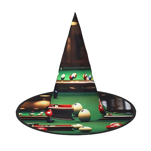 FRESQA Billard Stilvoller Hexenhut für Damen, Kostüm für Halloween, Halloween, Partyhut von FRESQA