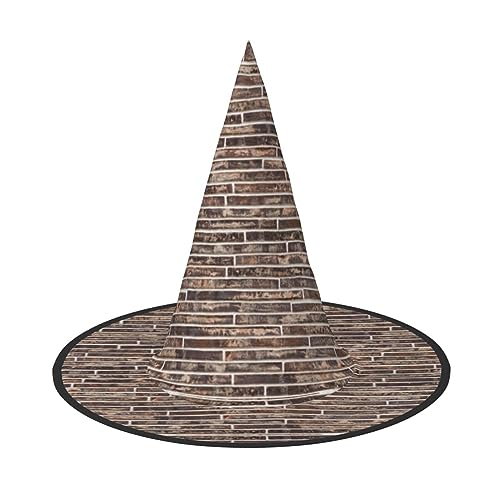 FRESQA Brick Wall Stilvolles Hexenhut Kostüm für Damen Halloween Beste Halloween Party Hut von FRESQA