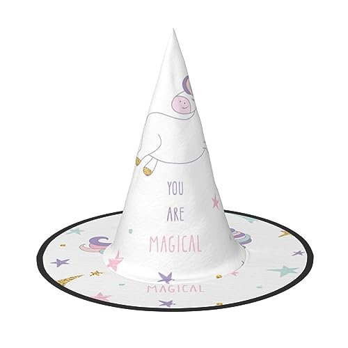 FRESQA You Are Magical Stylish Women'S Witch Hat Costume For Halloween Best Halloween Party Hat von FRESQA