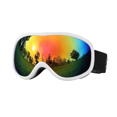 FREVEX Damen und Herren Snowboardbrille, Anti Fog UV Schutzbrille Motorradbrillen, Helmkompatible Ski Goggles zum Skifahren, Ski(Multicolor 4) von FREVEX