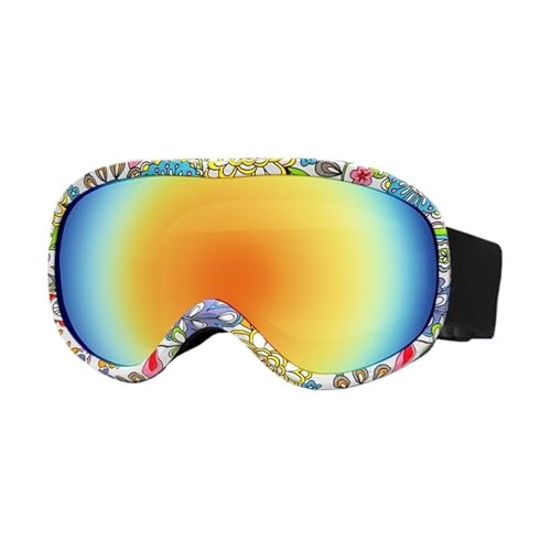 FREVEX Damen und Herren Snowboardbrille, Anti Fog UV Schutzbrille Motorradbrillen, Helmkompatible Ski Goggles zum Skifahren, Ski(Multicolor 6) von FREVEX