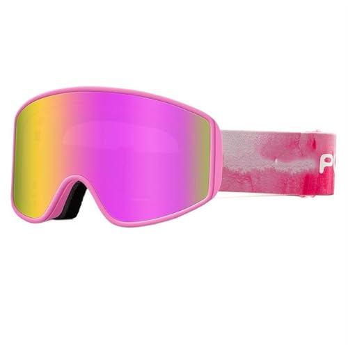 FREVEX Damen und Herren Snowboardbrille, Schneebrille UV-Schutz Skibrille, Skibrille für Skifahren Motorrad Fahrrad Skaten, Ski(Multicolor) von FREVEX