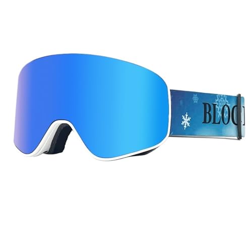 FREVEX Ski Brille Damen, Anti Fog UV Schutzbrille Motorradbrillen, Outdoor Aktivitäten Skifahren Radfahren Snowboard, Ski(Multicolor 10) von FREVEX